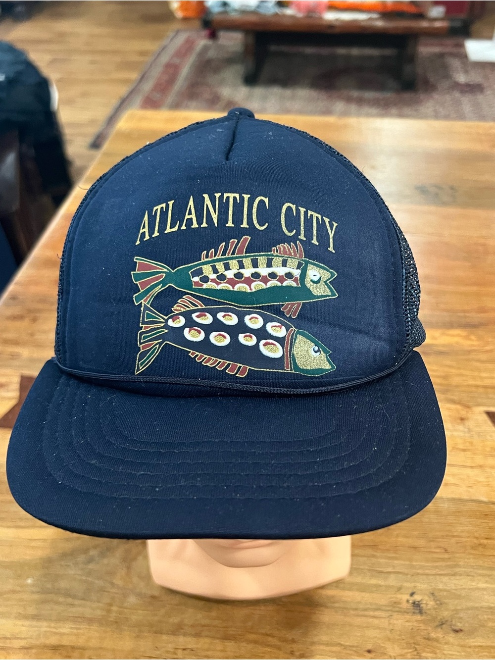 Atlantic City Navy Fish Trucker Hat